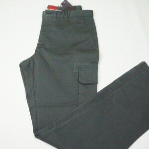 Isaia Comfort Project Gray Cargo Cotton Blend Pant 52R EU NEW